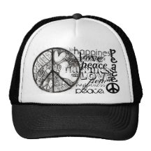 peace-1, peace_4, paz., paz., amor., happin… gorros  