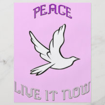 ¡*Peace* vivo él ahora! Tarjeton
