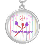 Peacemonger colorido pendiente