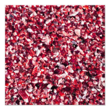 Pebble Beach pintado rojo y rosado de moda Foto