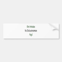 Pecado Arboles ningún Estuvieramos Aqui Etiqueta De Parachoque