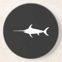 Peces espadas blancos posavasos diseño