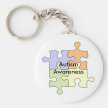 Pedazo del rompecabezas, conciencia del autismo llavero personalizado