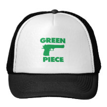 Pedazo verde gorras de camionero