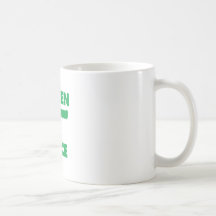 Pedazo verde taza de café