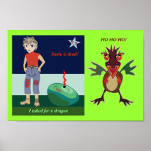 Pedí un dragón poster