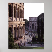 Pega antigua de Colosseum Roma Posters