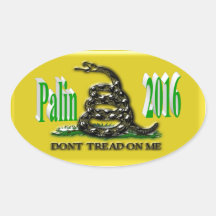 Pegatina 2016, 3D verde claro de PALIN, Gadsden