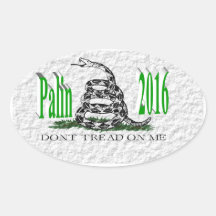 Pegatina 2016, 3D verde claro de PALIN, Gadsden bl