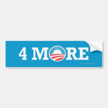 Pegatina 4 de Favorable-Obama más Pegatina De Parachoque