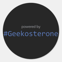 Pegatina - accionado por #Geekosterone