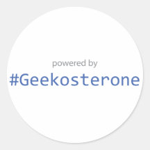 Pegatina - accionado por #Geekosterone