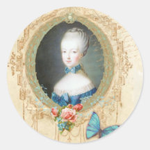 Pegatina adornado joven de Marie Antonieta