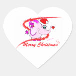 Pegatina afortunado de las Felices Navidad del meñ pegatinas