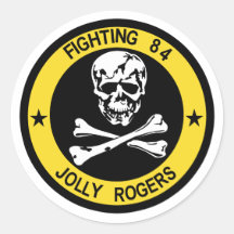 Pegatina alegre de VF-84 Rogers