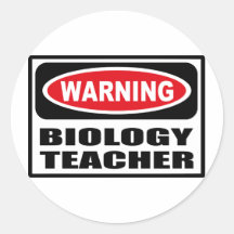 Pegatina amonestador del PROFESOR de BIOLOGÍA