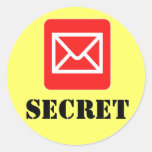 Pegatina amonestador secretísimo confidencial