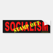 pegatina anti del socialismo de Obama "selle hacia Pegatina De Parachoque