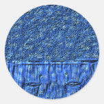 Pegatina azul de los cisnes