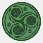 Pegatina céltico del arte, Triskel #2 espiral