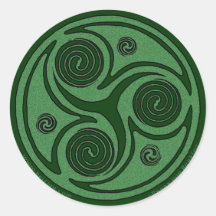 Pegatina céltico del arte, Triskel #2 espiral