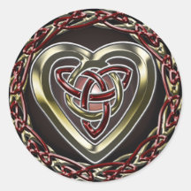 Pegatina céltico del corazón
