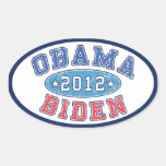 Pegatina colegial de Obama y de la elección de Bid