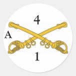 Pegatina con 4cav las insignias, 4, 1, A