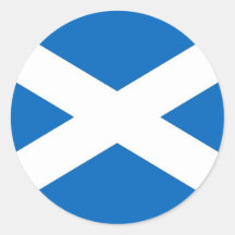 Pegatina con la bandera de la Escocia