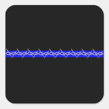 Pegatina cuadrado de Blue Line de las correcciones