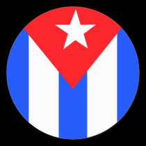 Pegatina cubano de la bandera pegatinas