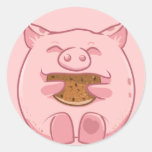 pegatina de consumición guarro rosado de la gallet