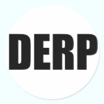 Pegatina de DERP pegatinas