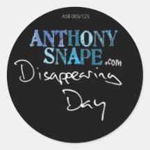 Pegatina de DESAPARICIÓN del DÍA de Anthony Snape