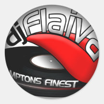 Pegatina de DJ Flaiva del funcionario