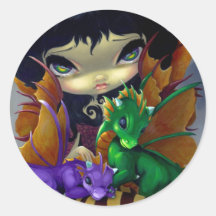 Pegatina de "dos Dragonlings lindo"