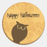 Pegatina de Halloween del truco o de la invitación