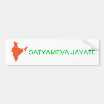 Pegatina de India_bumper del ♥ I Etiqueta De Parachoque