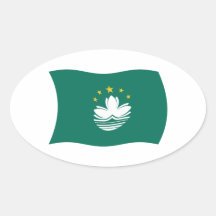 Pegatina de la bandera de Macao