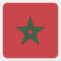 Pegatina de la bandera de Marruecos