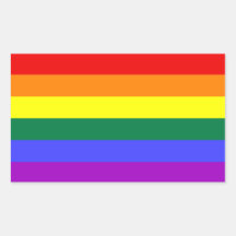 Pegatina de la bandera del orgullo del arco iris