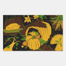 Pegatina de la calabaza del día de la acción de gr