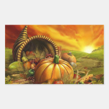 Pegatina de la calabaza del día de la acción de gr