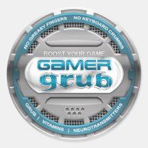 Pegatina de la comida del videojugador