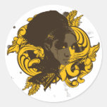 Pegatina de la diva del Afro