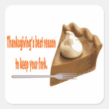 Pegatina de la empanada de la acción de gracias