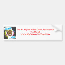 Pegatina de la esquina de Bumber de Cena Etiqueta De Parachoque