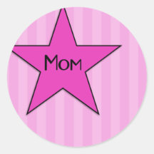 Pegatina de la estrella de la mamá