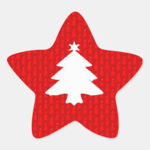 Pegatina de la estrella del árbol de navidad