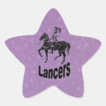 Pegatina de la estrella del lancero